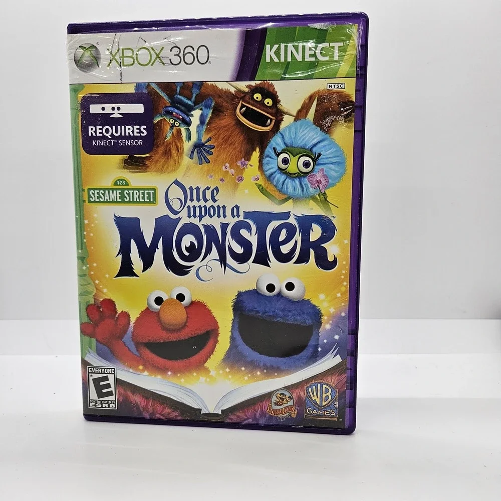 Once Upon a Monster Xbox 360 Kinect Game Complete‎ CIB Sesame Street